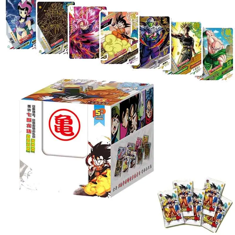 

Wholesale Dragon Ball Cards Booster Box Anime Characters Rare SSP CP Flash Card Son Goku Carts Kids Gift Brinquedos