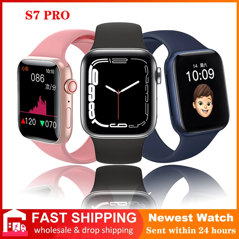 

Умные часы для мужчин и женщин, часы с экраном 2022 дюйма, Bluetooth, пульсометром, Android, IOS, Xiaomi PK IWO i7 pro max S7 PRO, серия 1,69