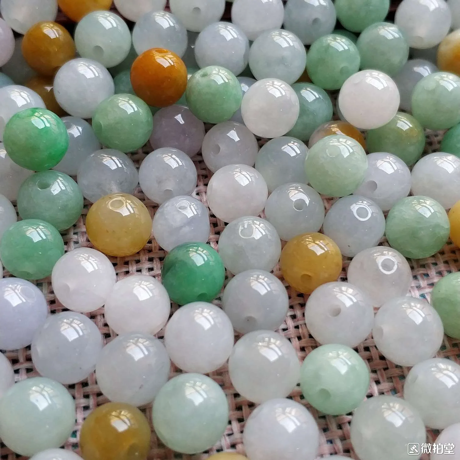 

10pc Natural Burma Jadeite Round Stone Beads For Jewelry Making Diy Necklace Bracelet Charms Myanmar Jade Loose Bead Accessories
