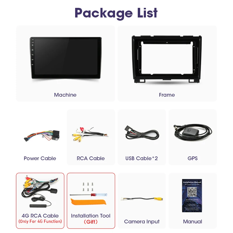 Srnubi Android 11 Car Radio For Haval Hover Great Wall H3 H5 2011-2016 Multimedia Video Player Navigation GPS 2din DVD Head Unit |