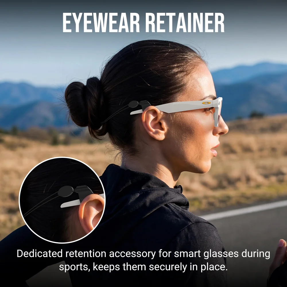 Фото HIBLOKS ремешок для очков, боковые щитки для Oakley Meta HSTN, умные очки, светодиодные наклейки, аксессуары для очков №4