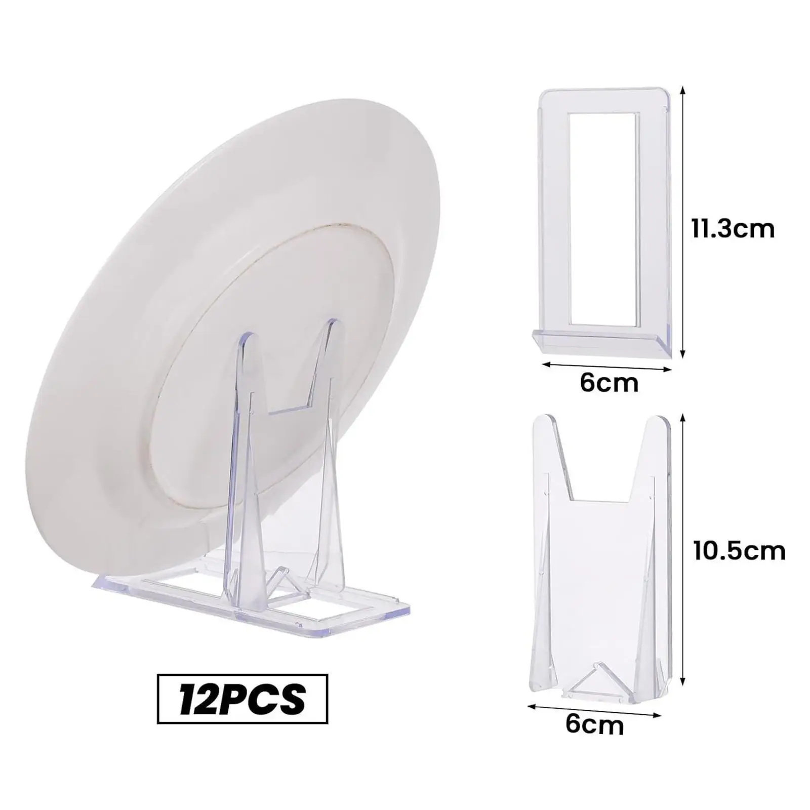 12x na zdjęcia Stojaki książki Przezroczyste regulowane akrylowe stojaki sztalugi talerze do prac z zastawą stołową