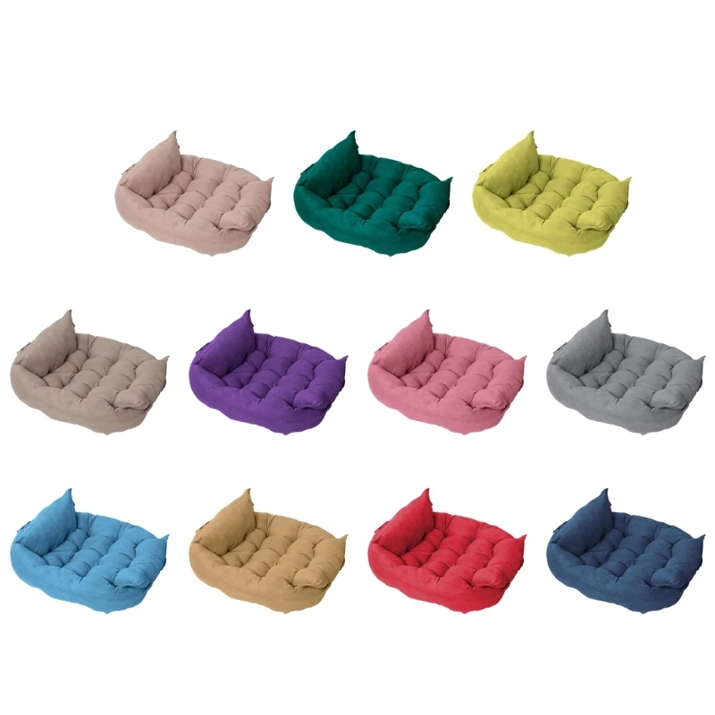

Multifunctional Cushion Pet Bed Adjustable Button Nest for Dogs Cats Soothing Dropship