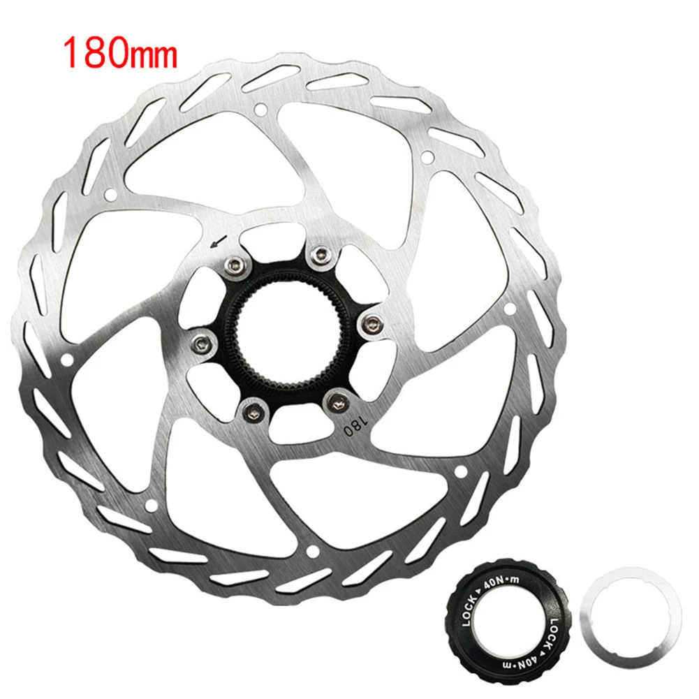 

Bicycle 180mm Rotor Mountain MTB Road Bike Disc Brake Pads With Base With 6 Bolts Lightweight Cycling Parts Bike Accessories