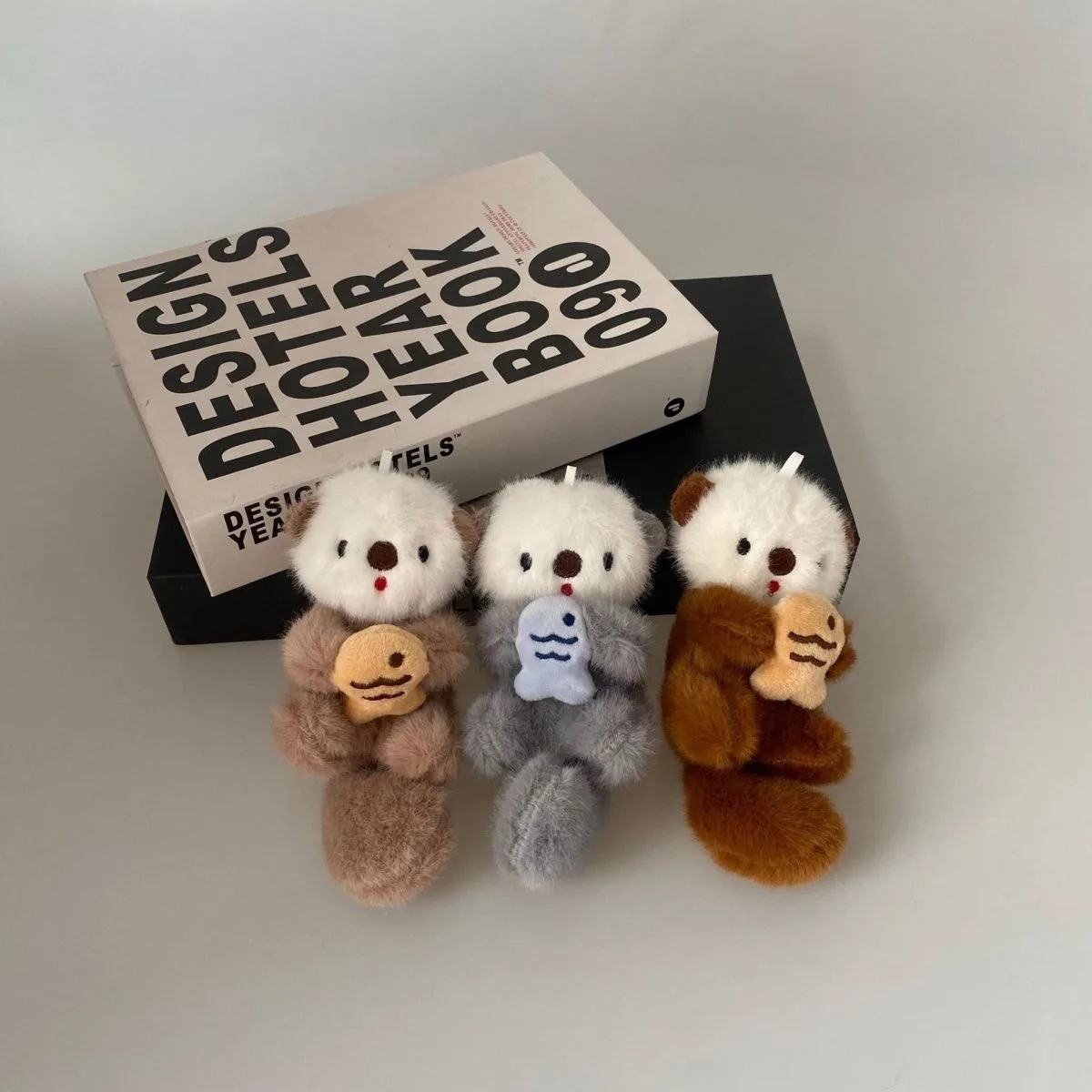 Kawaii выдра кулон плюшевые игрушки кукла рюкзак мягкие изысканные девушки сердце