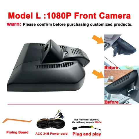 Для Geely Boyue L, для Atlas pro, для Galaxy l7 2023 4K 2160P Plug and Play, Автомобильный регистратор, Wifi видеорегистратор