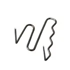 Изогнутый двойной угловой пластиковый сварочный аппарат, сварочная проволока, горячий степлер, скобы, ремонт бампера, 0,8 мм, стандартный предварительная нарезка