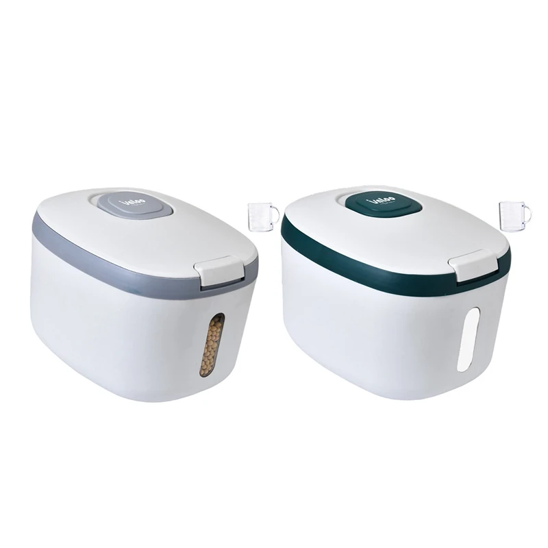 

Kitchen Container 10KG Bucket Insect-Proof Moisture-Proof Rice Cylinder Grain Sealed Storage Rice Flour Bucket