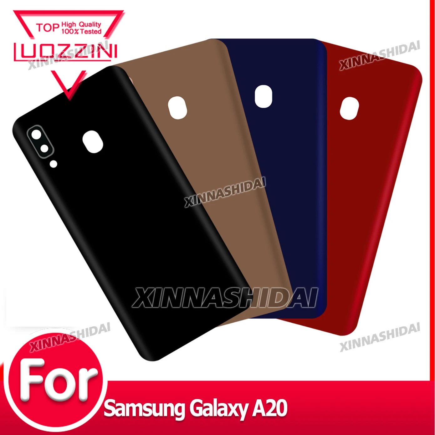 Фото Для SAMSUNG Galaxy A20 2019 A205 SM-A205 A205DS Корпус Задняя крышка аккумулятора Задняя крышка для SAMSUNG Galaxy A20 2019 A205 SM-A205F №1
