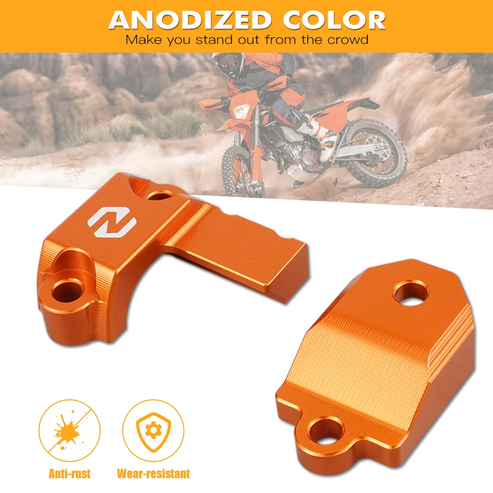 

NICECNC Master Cylinder Protectors Cover Motorcycle For KTM MX85 EN/MX 125 250 250FI 300 450FI 10-20 EN/MX 144 300FI 530FI