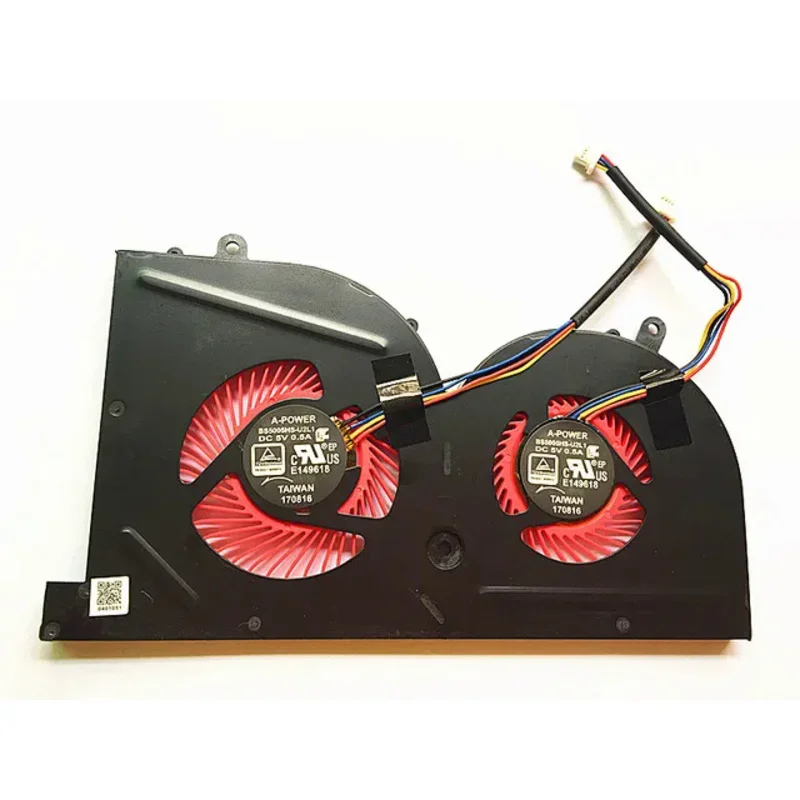 Вентилятор охлаждения процессора и графического для MSI GS63 GS63VR 6RF 6RF-001US 7RF 7RF-212UK GS73