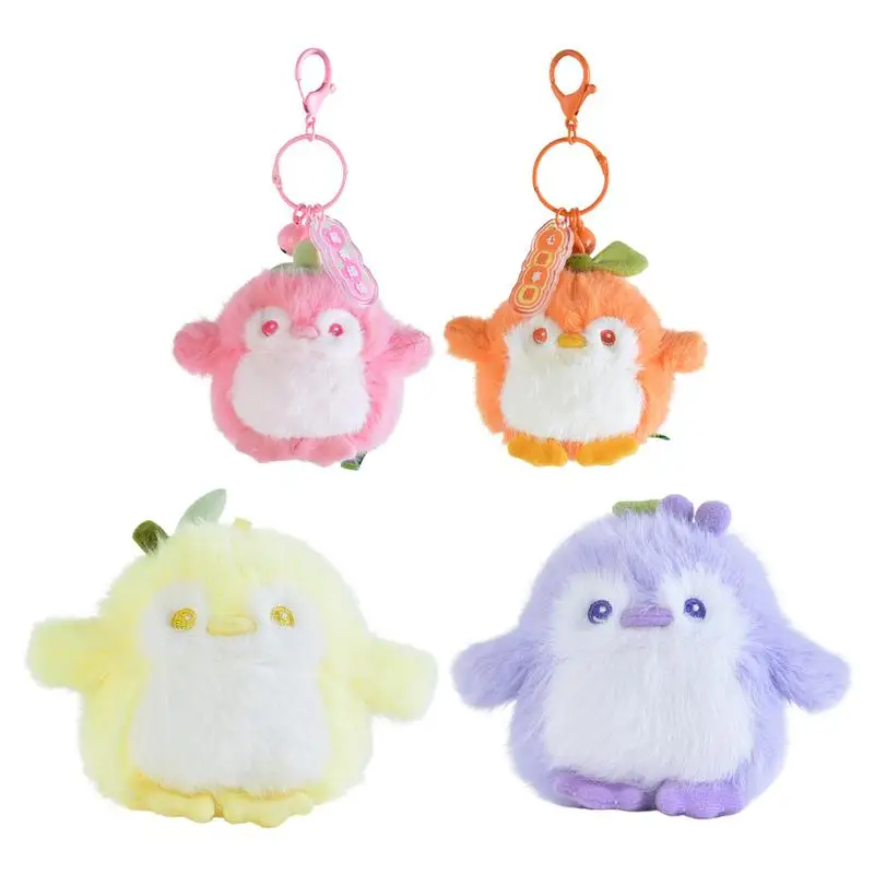 Плюшевый брелок с изображением пингвина милые брелки фруктовым ароматом