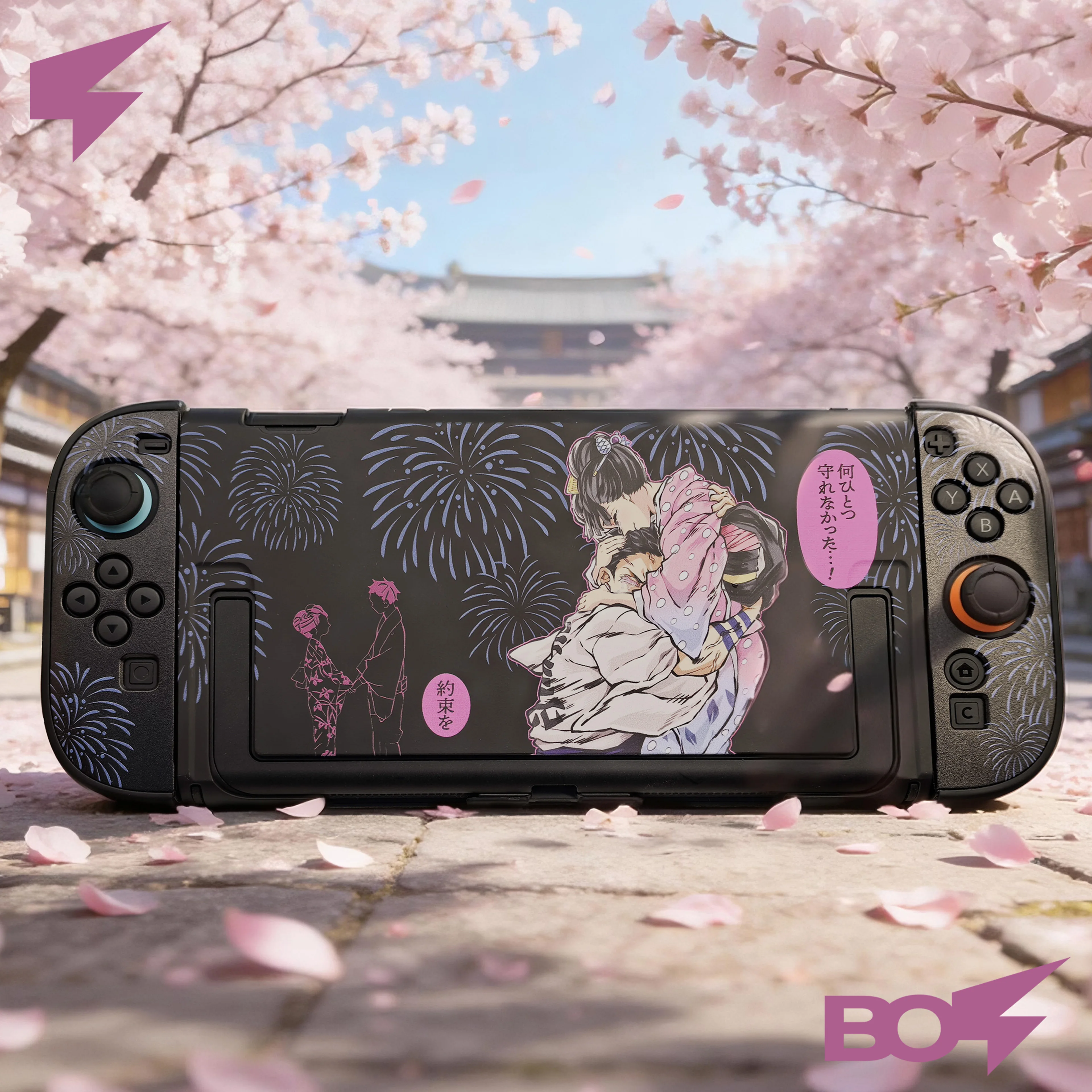 Фото Защитный чехол Akaza Koyuki Love для Switch 2, двухсекционный разделенный корпус — аксессуары для консоли NS2/OLED, игровой чехол №1