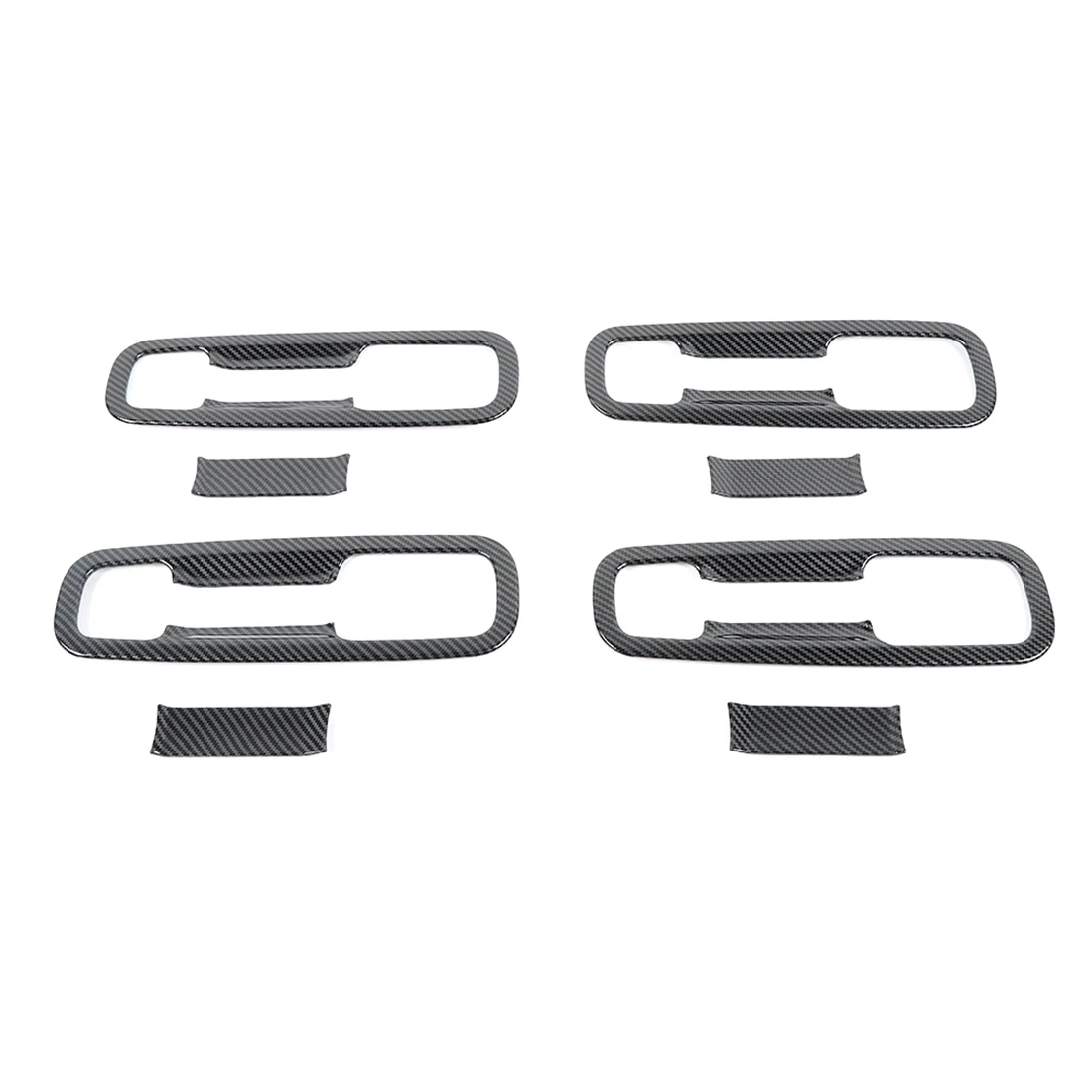 

Car Door Grab Handle Bowl Decoration Cover Trim Stickers for RAM 2018-2022 Exterior Accessories ,ABS Carbon Fiber