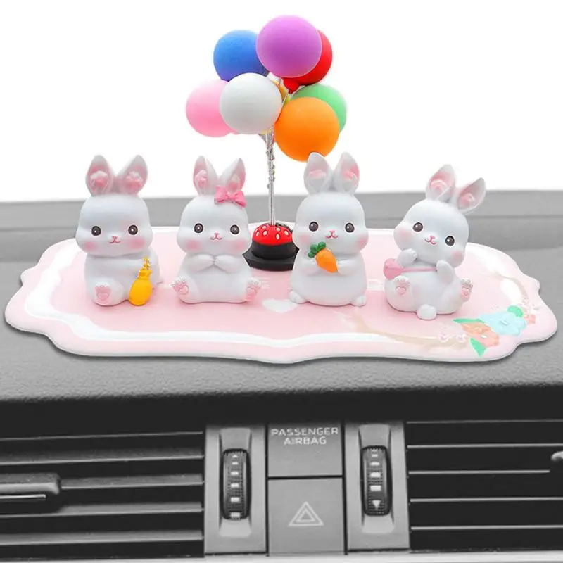 Cute Resin Car Dashboard Decorations Rabbit Car Dashboard Decoration Car Interior Accessories For Women Girls Toys Xmas Gifts Cute Resin Car Dashboard Decorations Rabbit Car Dashboard Decoration Car Interior Accessories For Women Girls Toys Xmas Gifts