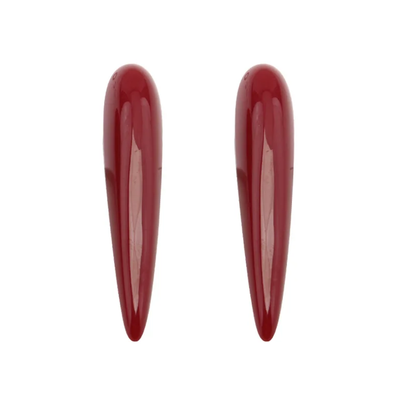 Новые простые преувеличенные серьги в форме острого конуса из смолы