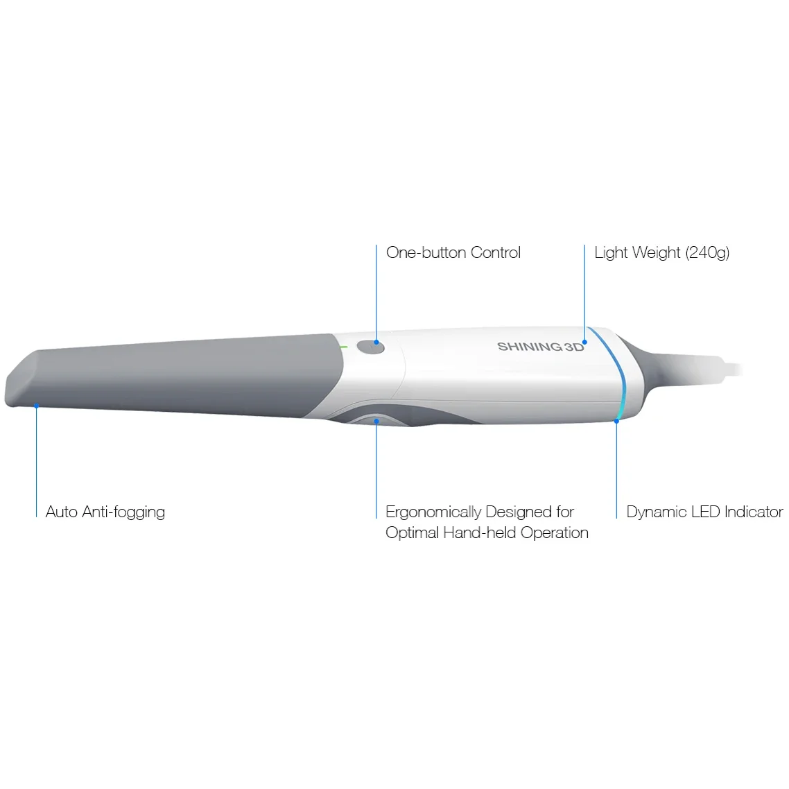 Цифровой быстрый блестящий 3D эорескан 3 внутриротовой сканер ручной 3D-сканер Einstar