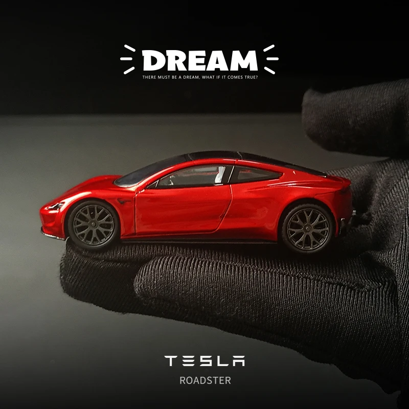 Модель автомобиля Tesla Dream Roadster из металлического сплава модель игрушечного