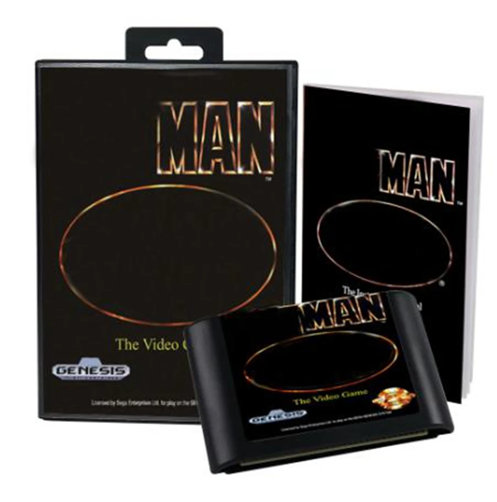 Видеоигра Batmaned с коробкой и руководством для 16-битной игровой картриджа Sega MD System