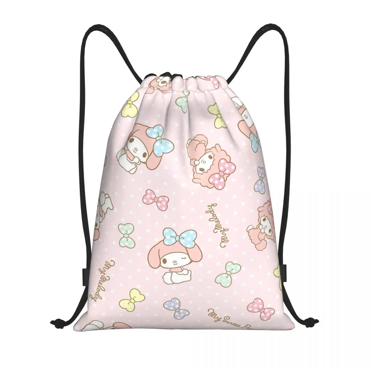 Sanrio Kawaii My Melody рюкзак на шнурке спортивная сумка для тренажерного зала аниме