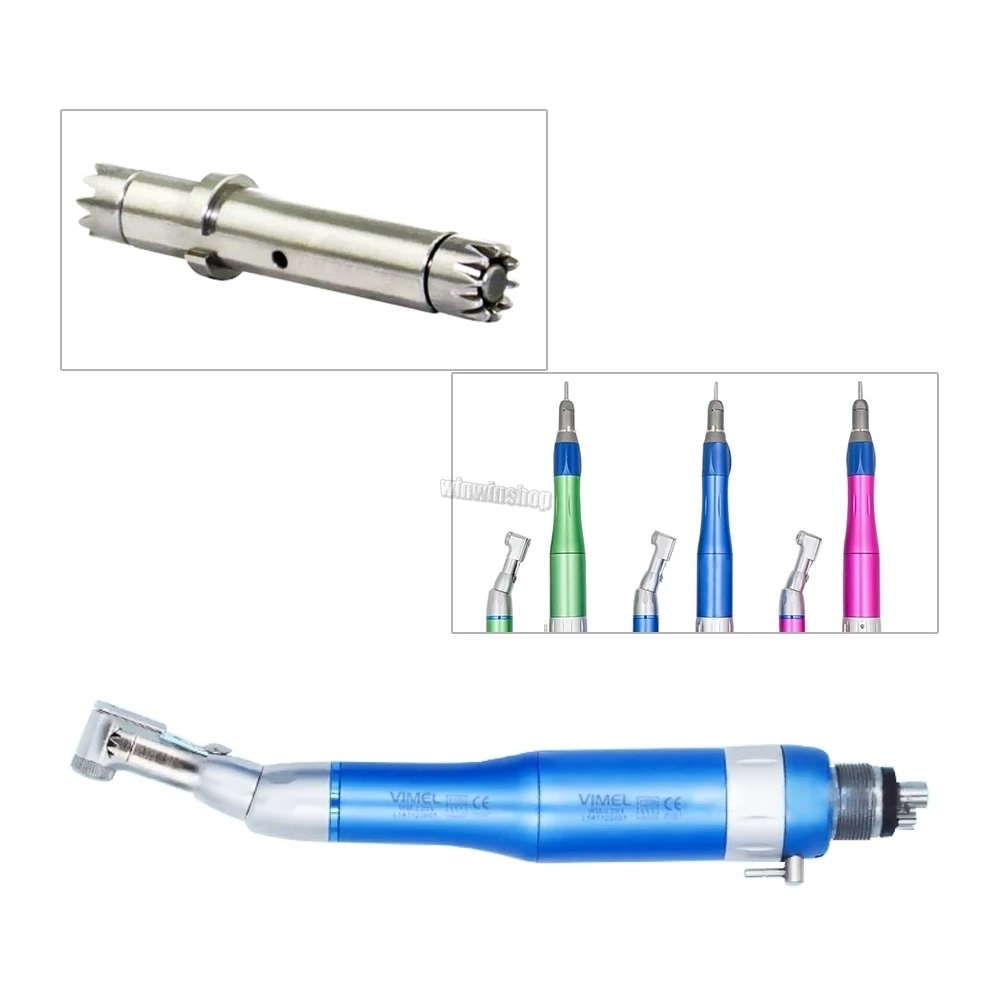 

3Pcs Dental External Water Spray Slow Low Speed Handpiece Contra Angle Straight Air Motor 4 Hole Latch Type Fit For Dental Lab