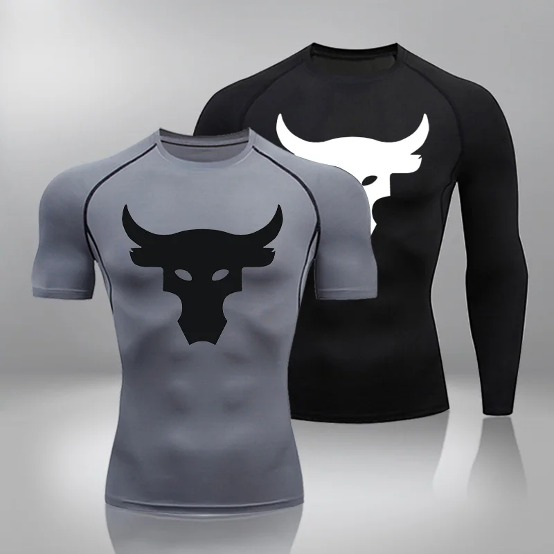 

Мужской спортивный костюм для тренажерного зала, фитнеса, компрессионная Спортивная одежда для бега, бега, спортивная одежда, тренировочны...