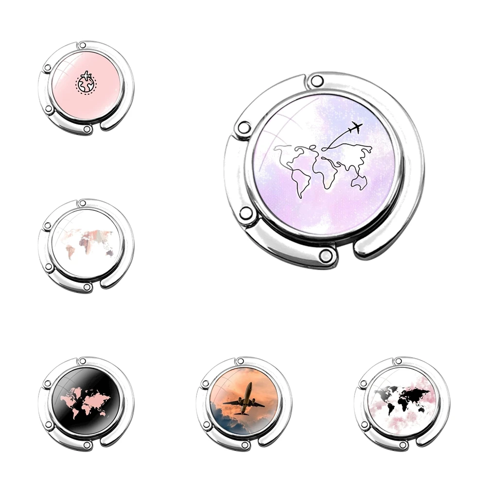 Дорожный складной кошелек с картой мира для женщин дамская сумочка стола