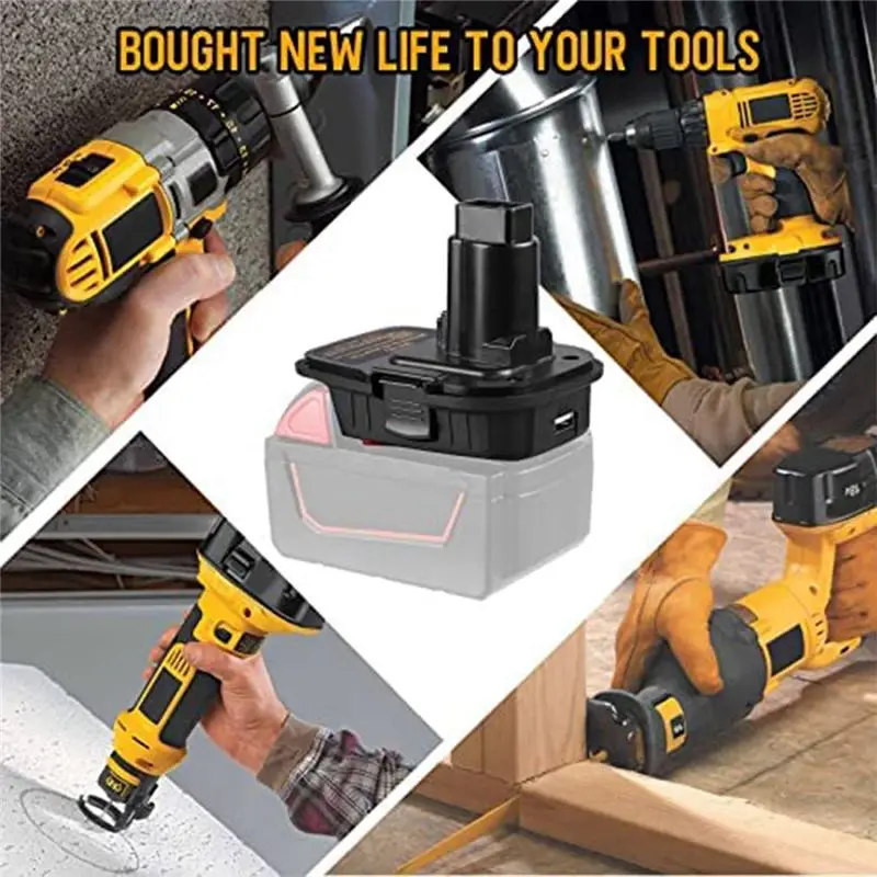 (PQWN) Адаптер для аккумуляторов Dewalt 20V на 18V, обновленная версия DM18D, конвертер DCA1820 для Dewalt 18V20V (art.: 3920d9d2ca45a) - 3920d9d2ca45a