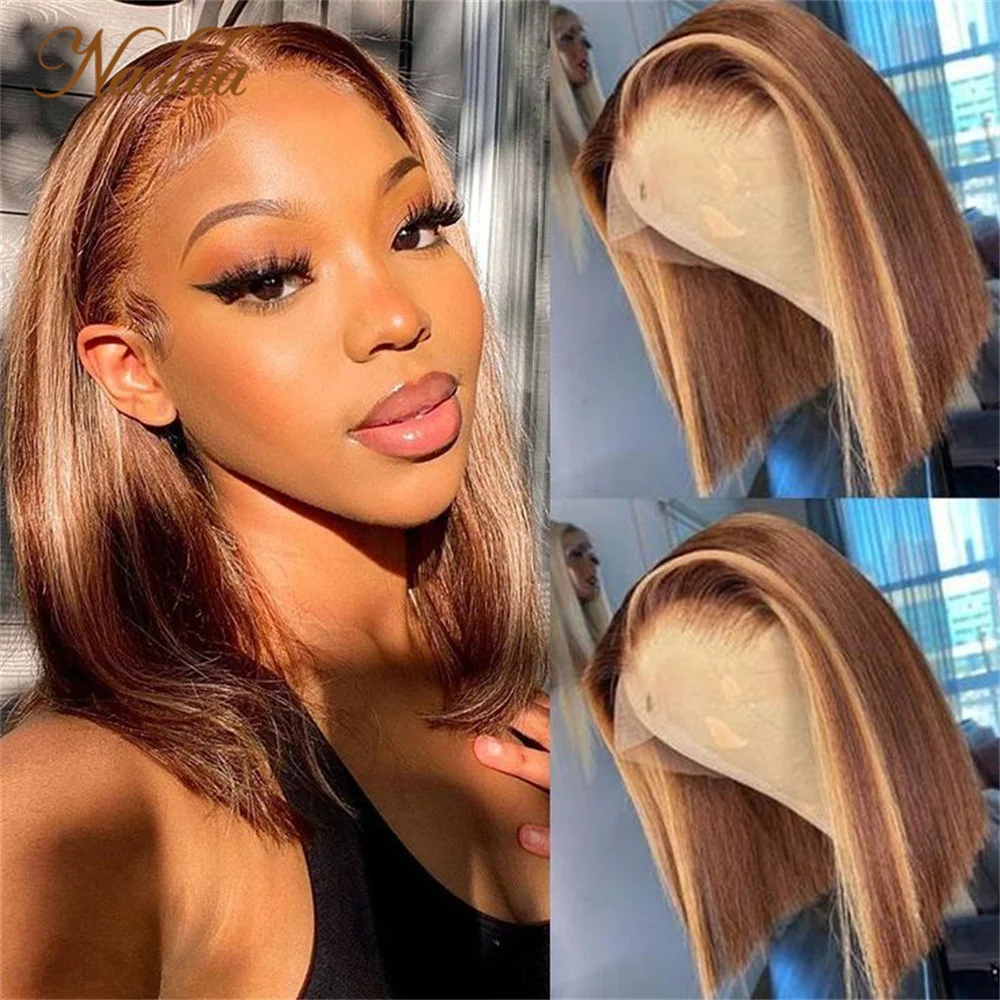 Nadula Hair Pre Cut 6x4.5 Lace Closure Wig Glueless Honey Bl