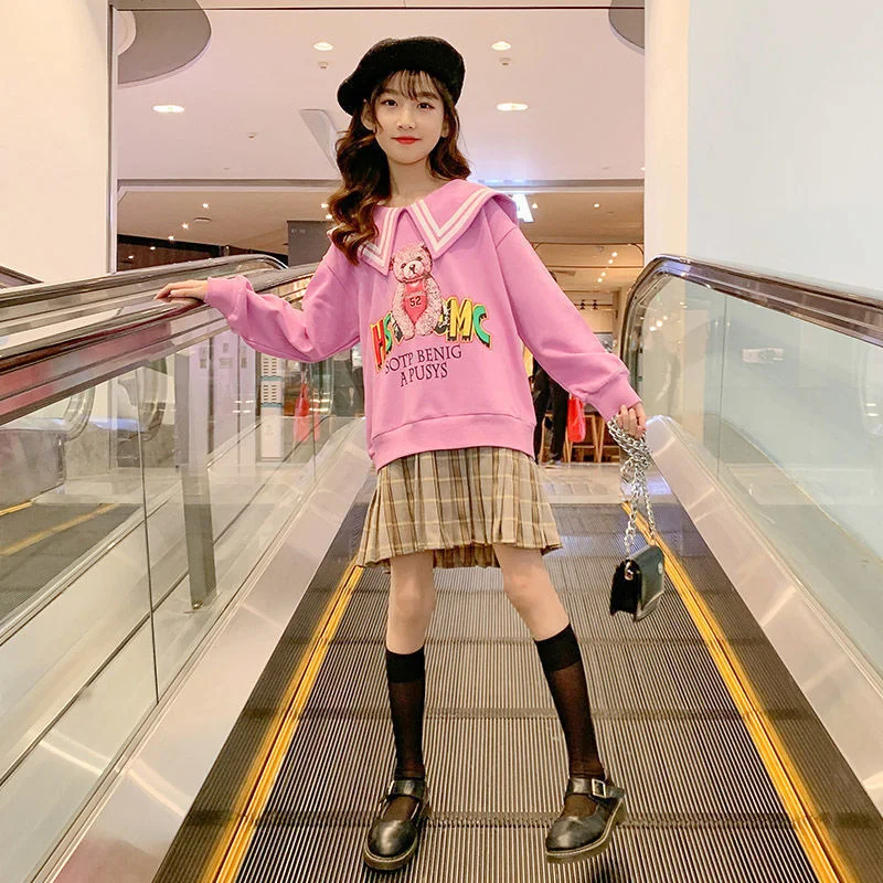 Girls' Hoodies Sweatshirts Jacket 2022 Elegant Spring Autumn Top Thicken Pullover Overcoat Tops Cotton Toddler Baby's Kids Child