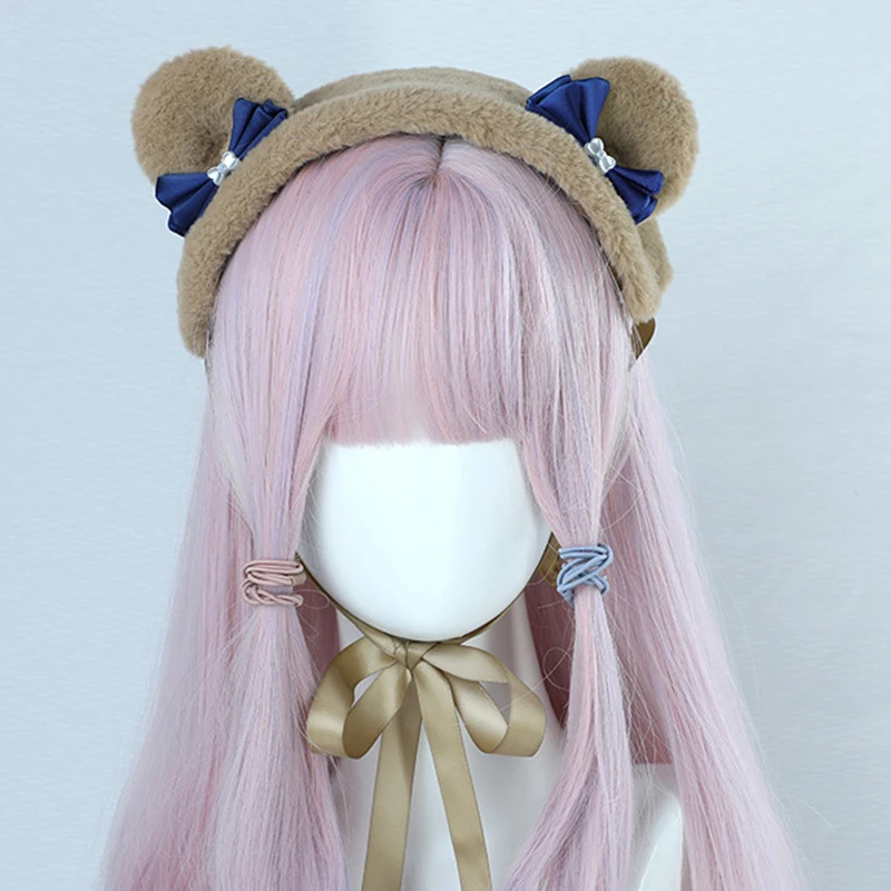 

Cute Bear Ears Headbands Bow-knots Animal Ears Headband Lolita Hair Accessories Women Girls Hairwear Bear Sexy Cosplay Role Play