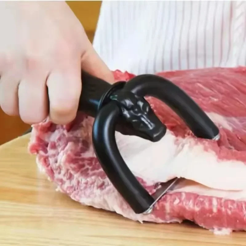 

New Meat Fat Trimmer Beef Pork Handheld Slicer Clean Beef Slicer Fat Cuisine Barbecue Tools Cooking Tools Kitchen Gadgets 2022