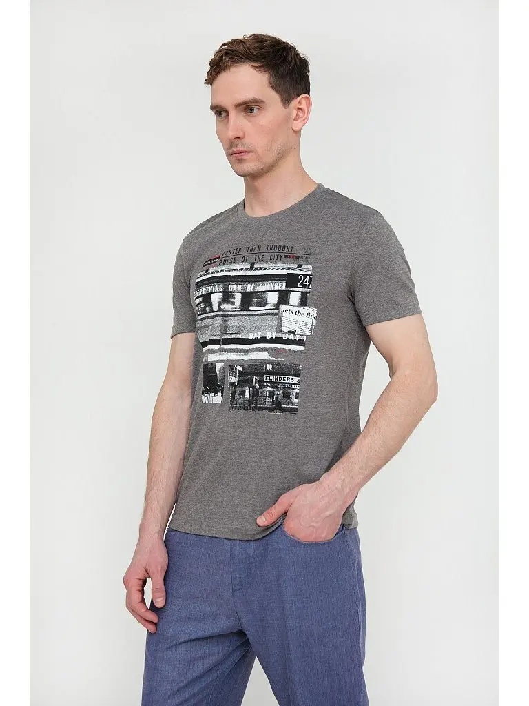 Finn flare T-shirt for men Oversized shirt Denim Cotton t-shirts Linen | Мужская одежда
