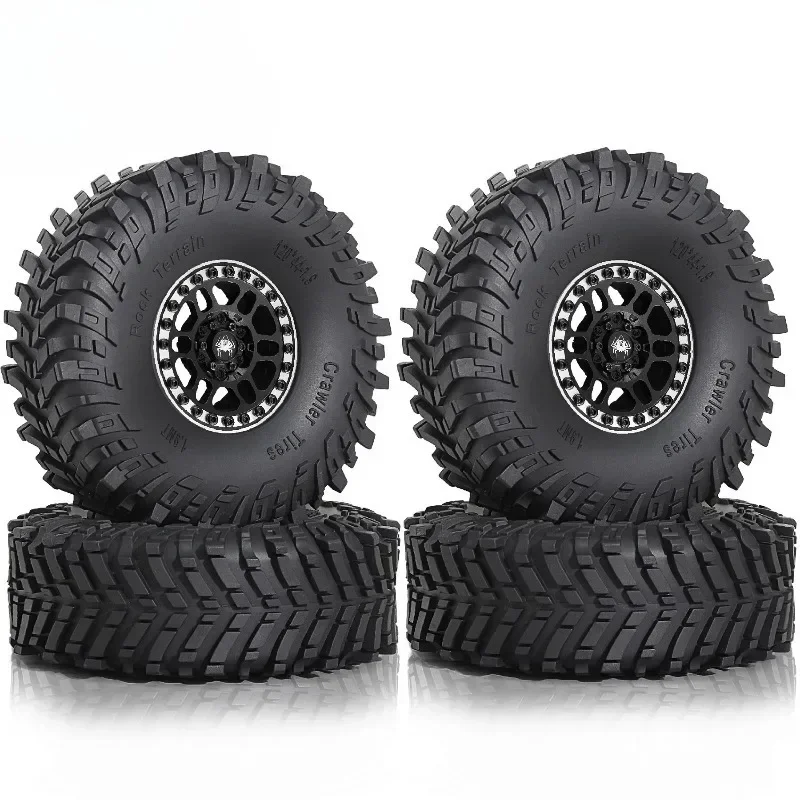 Фото Комплект колес и шин Beadlock 1.9 для радиоуправляемых краулеров масштаба 1/10 Axial SCX10, SCX10 II, III, 90047, D90, TF2, CC01, TRX4, TRX (4 шт.) №1
