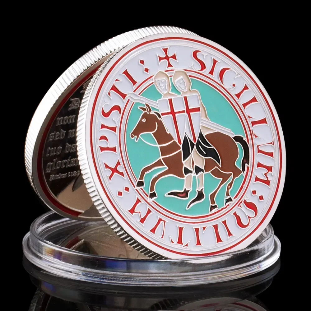 Рыцари тамплиеры сложные монеты Юбилейные с золотым покрытием крестообразные