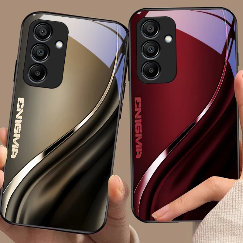 Фото Градиентная смесь серого цвета для Samsung A 20 30 A22 23 24 25 26 31 32 33 A34 35 42 50 51 52 53 54 55 56 A70 71 72 73 стеклянный чехол для телефона №1
