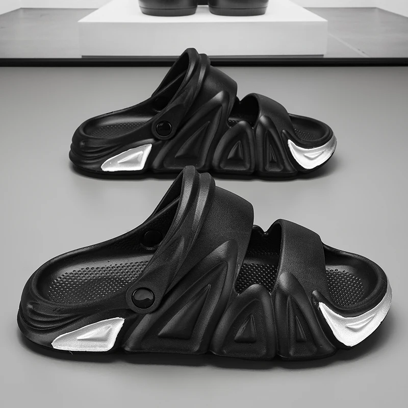 Сандалии мужские уличные на платформе повседневные шлепанцы пляжная обувь