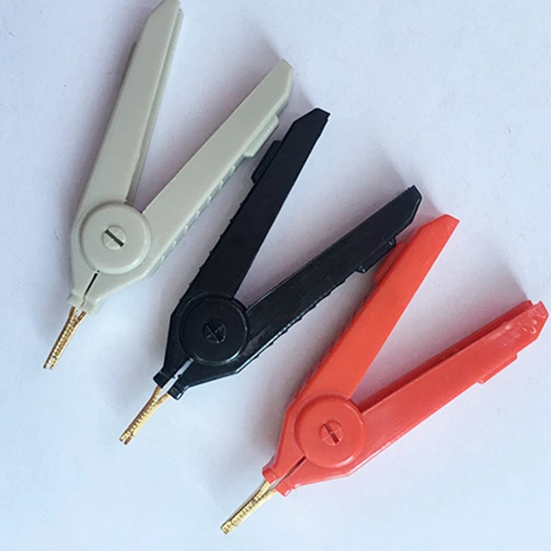 Розничная продажа 3 шт. 90 мм 20 А зажим типа крокодил медный Кельвина позолоченный