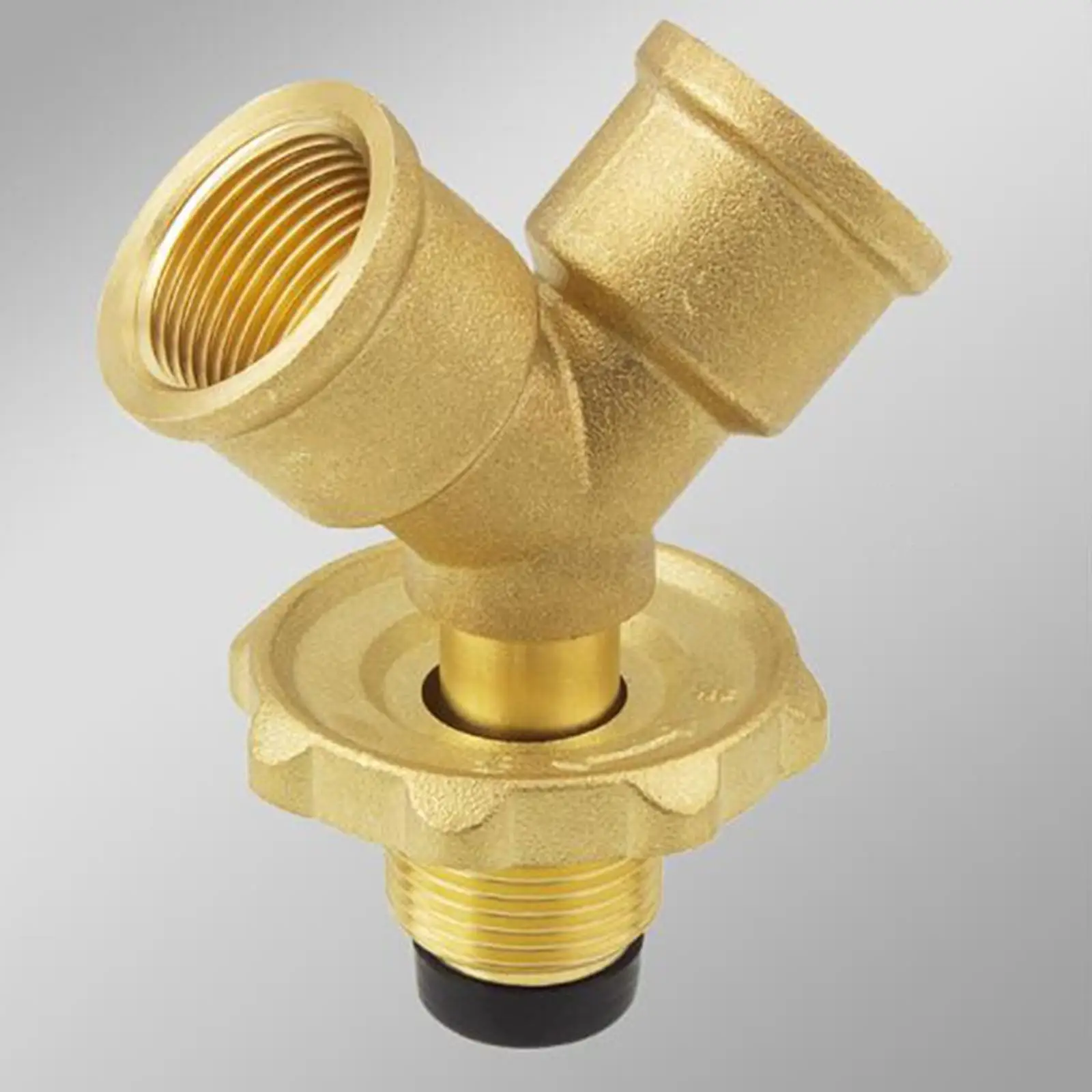 Разветвитель для шланга двойной шланг с отключением 2-ходовой цилиндрический