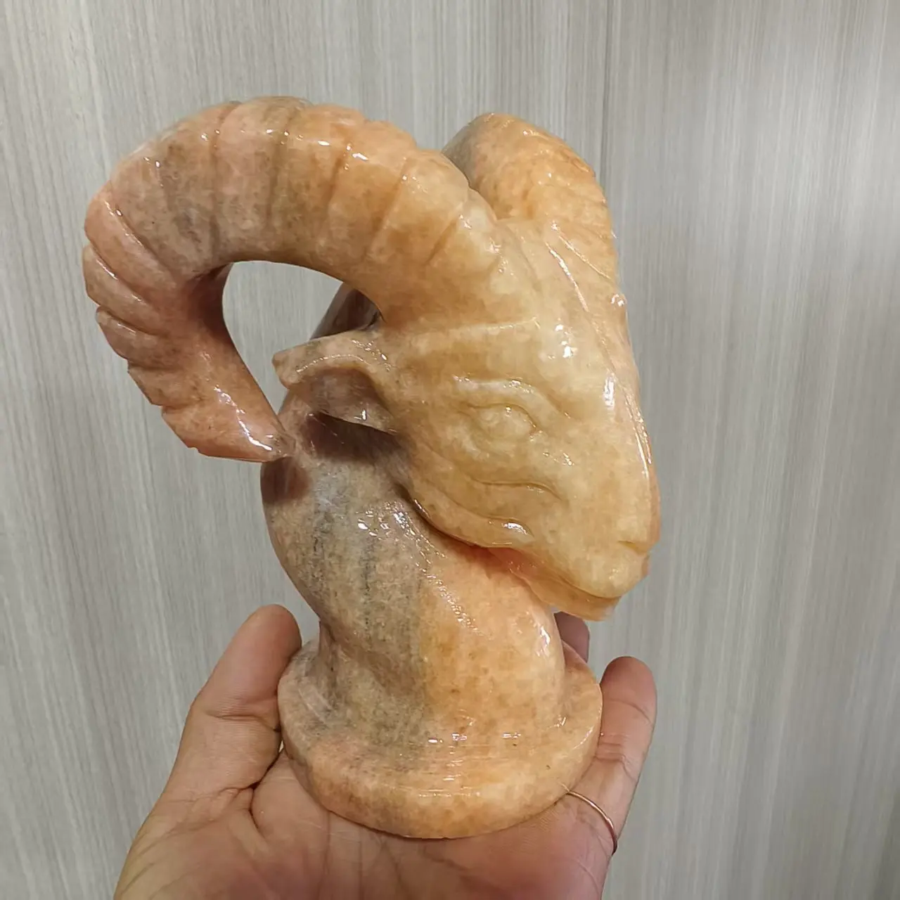 

Оранжевый солнечный камень, голова козла