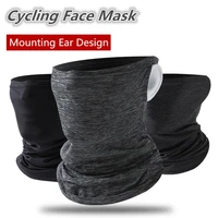 cotton scarf ear loops bandana neck gaiter tube uv protection cycling mask anti dust face masks sunscreen motorcycle headwear