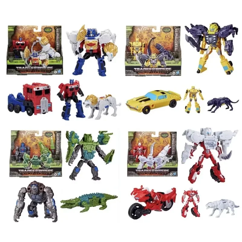 Takara Tomy Hasbro Transformers Optimus Prime Wheeljack Bumblebee Primal Arcee Action Figure Collection Hobby Toys