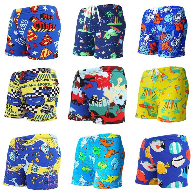 

2-6 years old Children's Swimming Trunks Flat Camo Printed Boys' Shorts Big Boys' Hot Spring Bathing Suit