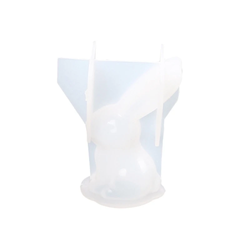 

3D Cute Rabbit Shape Silicone Mold Gypsum Epoxy Resin Mould
