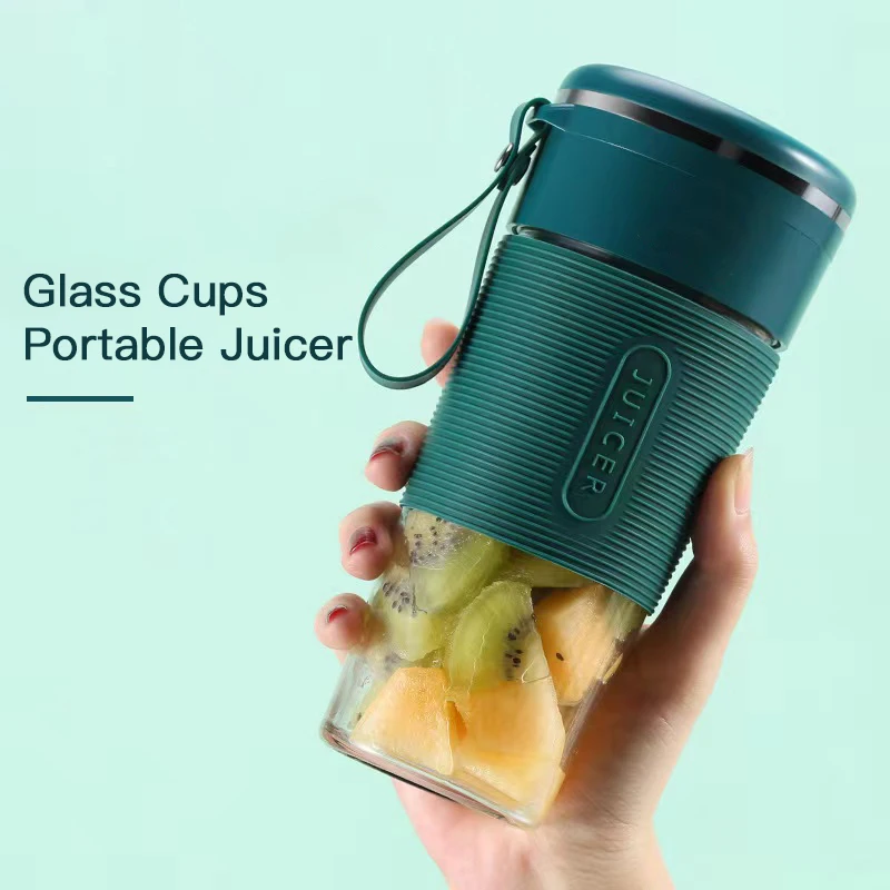 

USB Electric Juicer Cup Small Juicer Machine High Boron Glass Material Mini Portable Blender Food Processor Kitchen Appliances