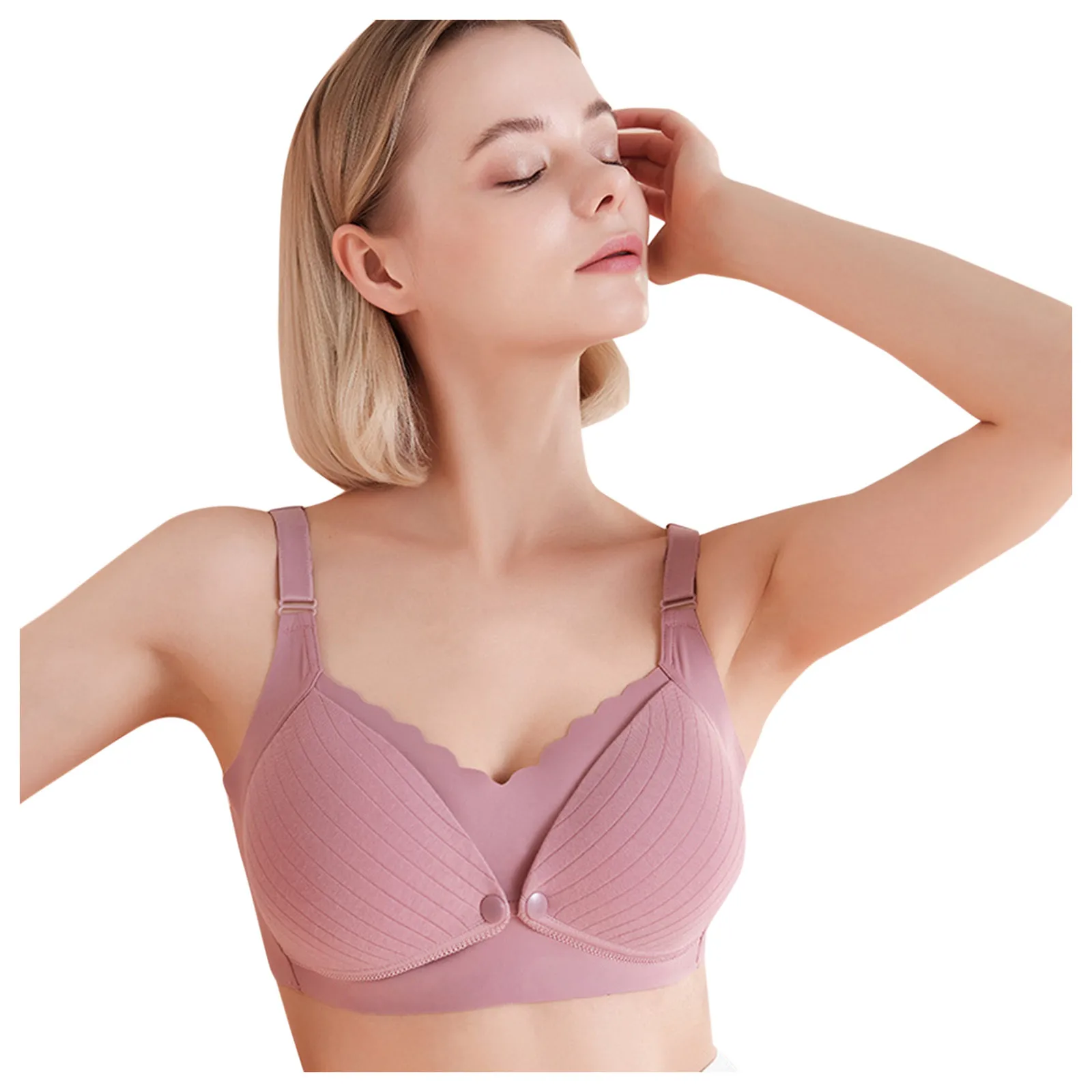 

Women Bras Gathered Underwear Maternity Breast Feeding Bra female Front Buckle Yoga Running Vest Fitness Lingerie Pregnant Women