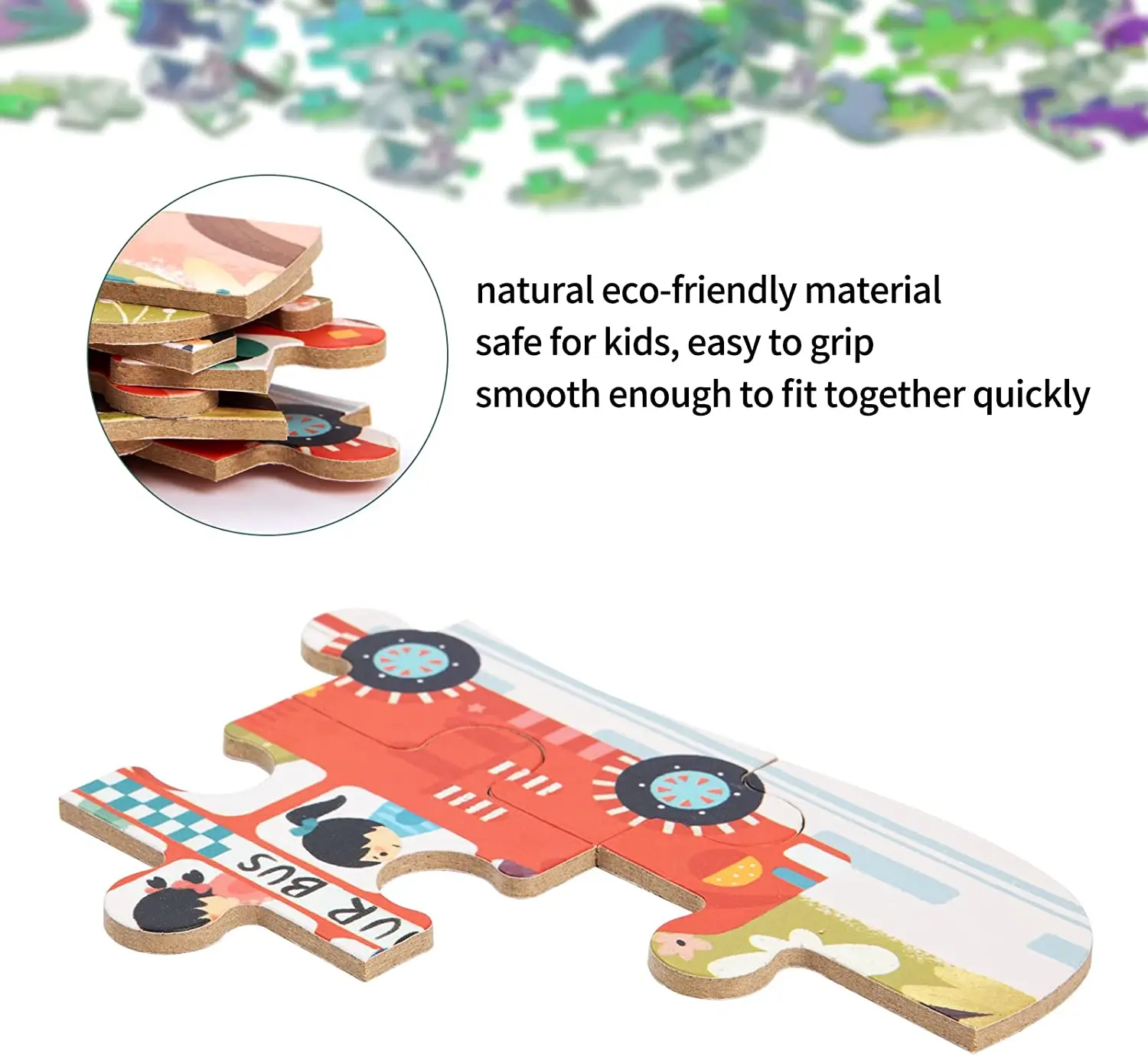 Детский Развивающий пазл с металлической коробкой 3-7 лет |