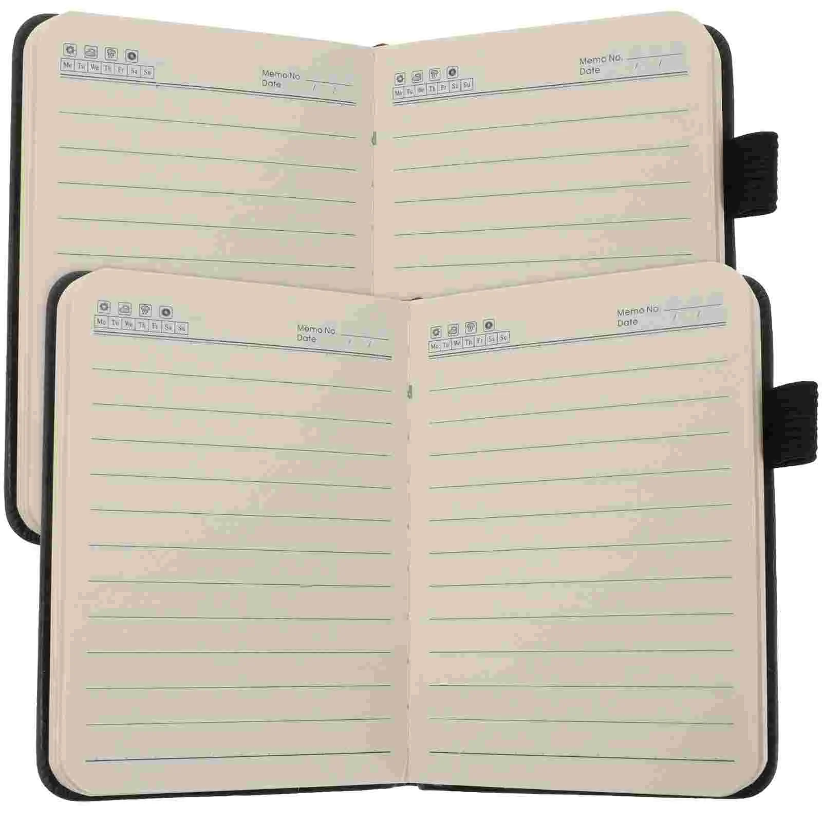 

2 Pcs Mini Notebooks Bulk Journal Office Small Notepad Miniature Pocket Portable