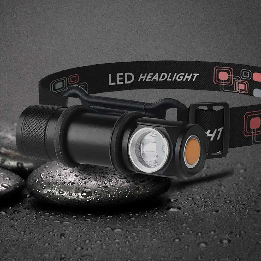 Налобный фонарь 3 режима суперъяркий лампа для освещения лба со встроенным