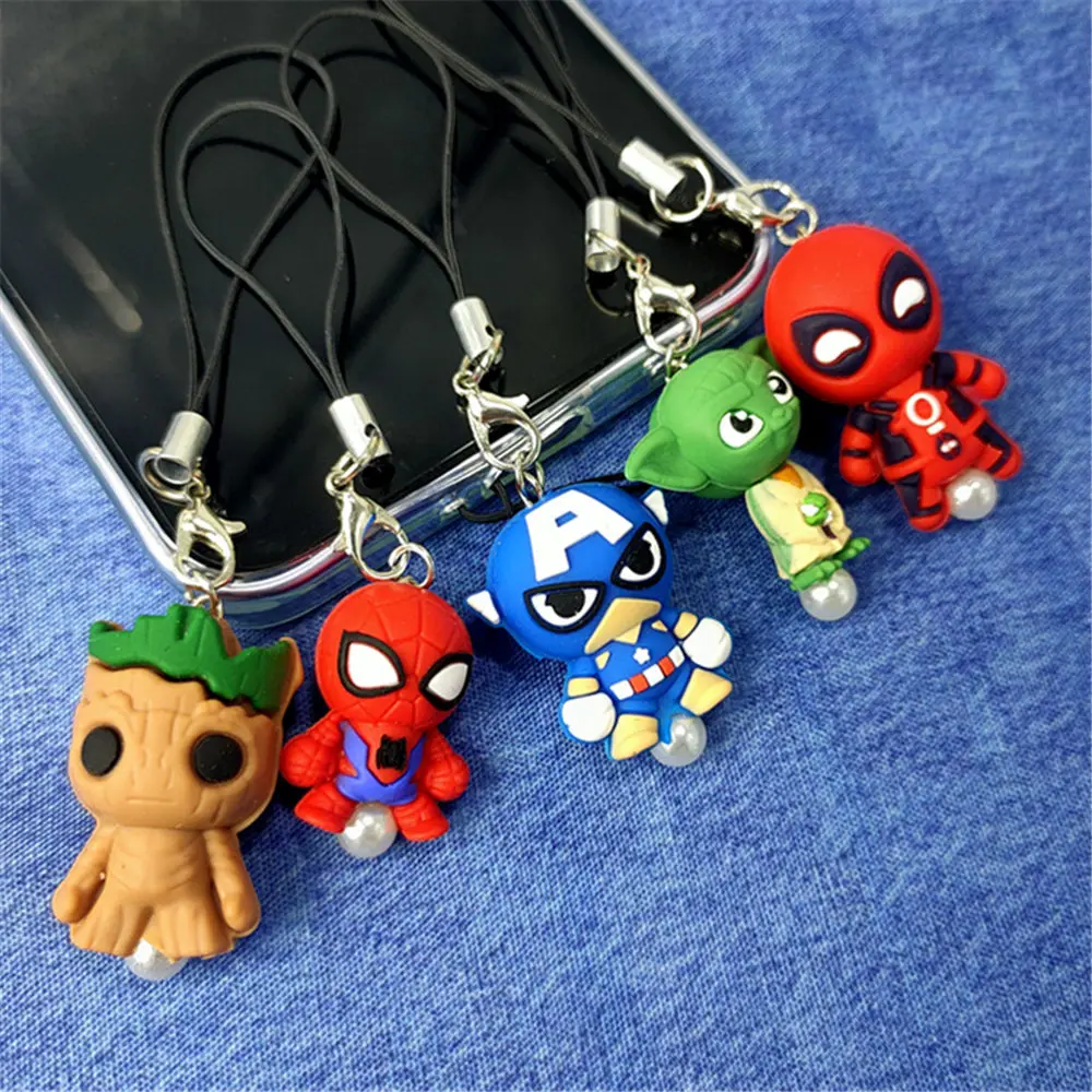 1 шт. Человек-паук Дэдпул йода groot супергерой 3D фокусная бусина силиконовый